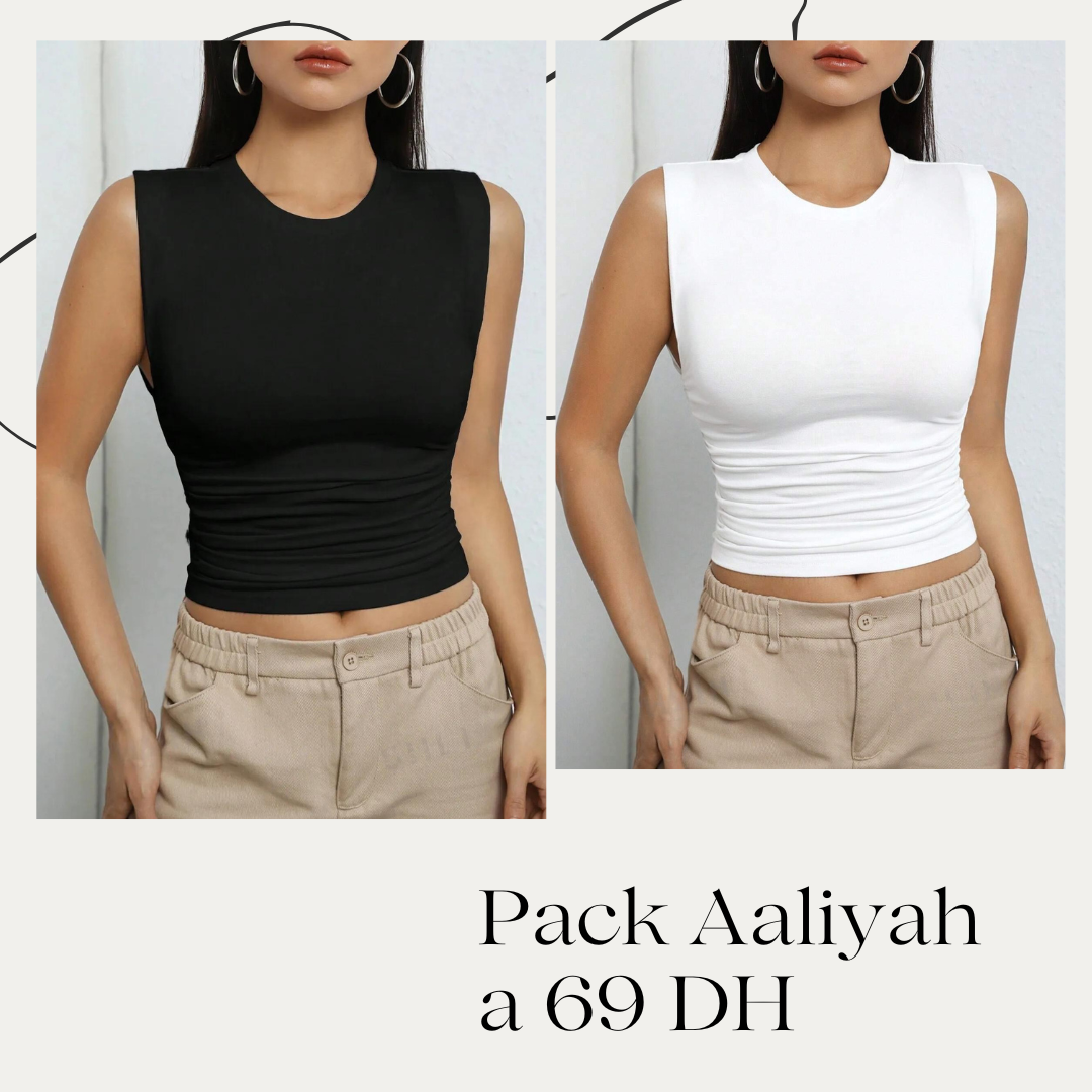 Pack Aaliyah - Lot de 2 Crop Tops